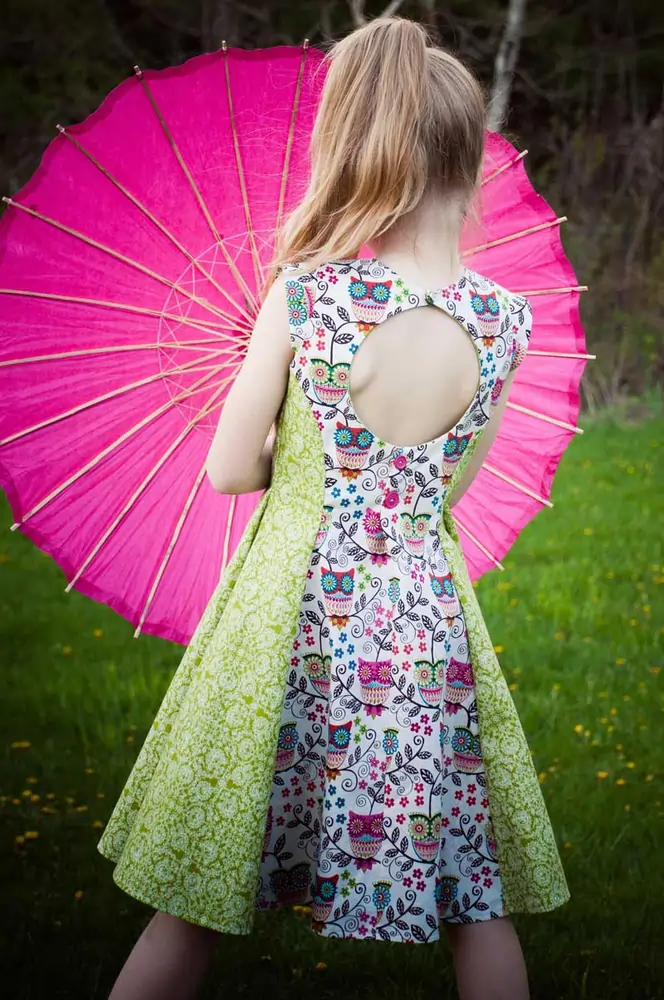 Vintage Inspired Cut Out Back Dress Juliette Lily Bird Studio Vintage Inspired Cut Out Back Dress Juliette Lily Bird Studio