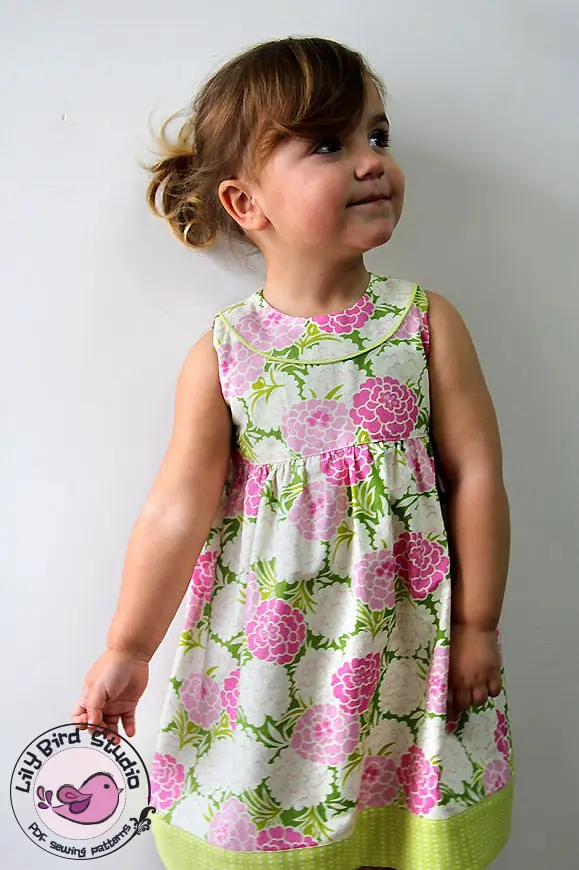 Alana Girls dress sewing pattern