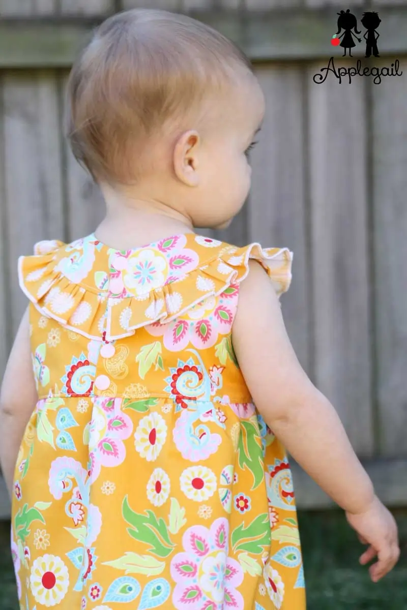 high waist baby dress sewing pattern